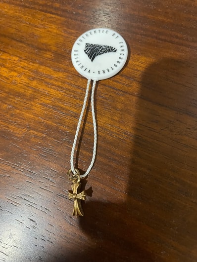 Chrome Hearts 22K CH Cross Baby Fat Charm "Yellow Gold"