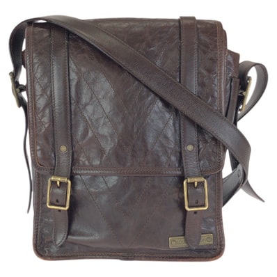 美品 LOUIS VUITTON ルイヴィトン キュイール ソアナ トロター ブラウン ゴールド金具 レザー ショルダーバッグ メッセンジャーバッグ 602500 【中古】
