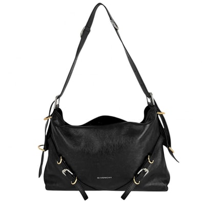 GIVENCHY ジバンシィ ショルダーバッグ ヴォワイユ― ミディアム ハンドバッグ 2WAY 肩掛け 斜め掛け ジバンシー レザー ブラック 黒 ゴールド金具 レディース【中古品】