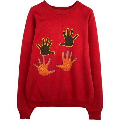 古着 90年代 フルーツオブザルーム FRUIT OF THE LOOM プリントスウェットシャツ トレーナー USA製 メンズXL相当 ヴィンテージ/eaa618891