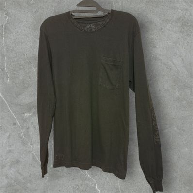 Chrome Hearts ロンT ポケット付き長袖 プリントブラック Lサイズ