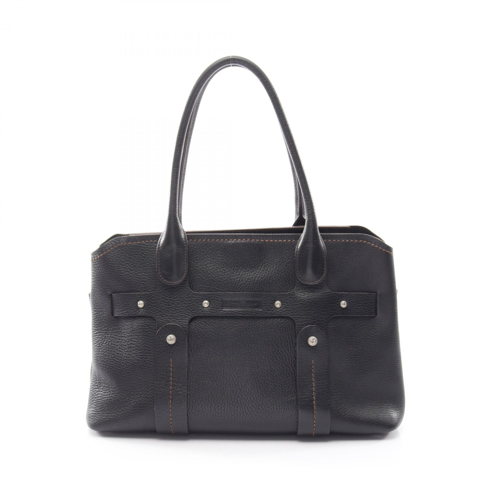 サルヴァトーレフェラガモ Salvatore Ferragamo ガンチーニ ショルダーバッグ バッグ レザー レディース ブラック系 21 8417 【中古】