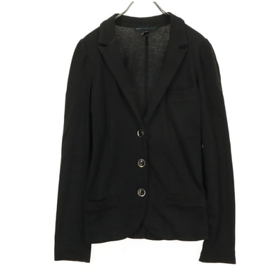 MARC BY MARC JACOBS マークバイマークジェイコブス 長袖 コットンニット テーラードジャケット XS ブラック
