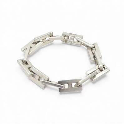 エルメス HERMES ヘラクレス ブレスレット バングル カフ 925 銀