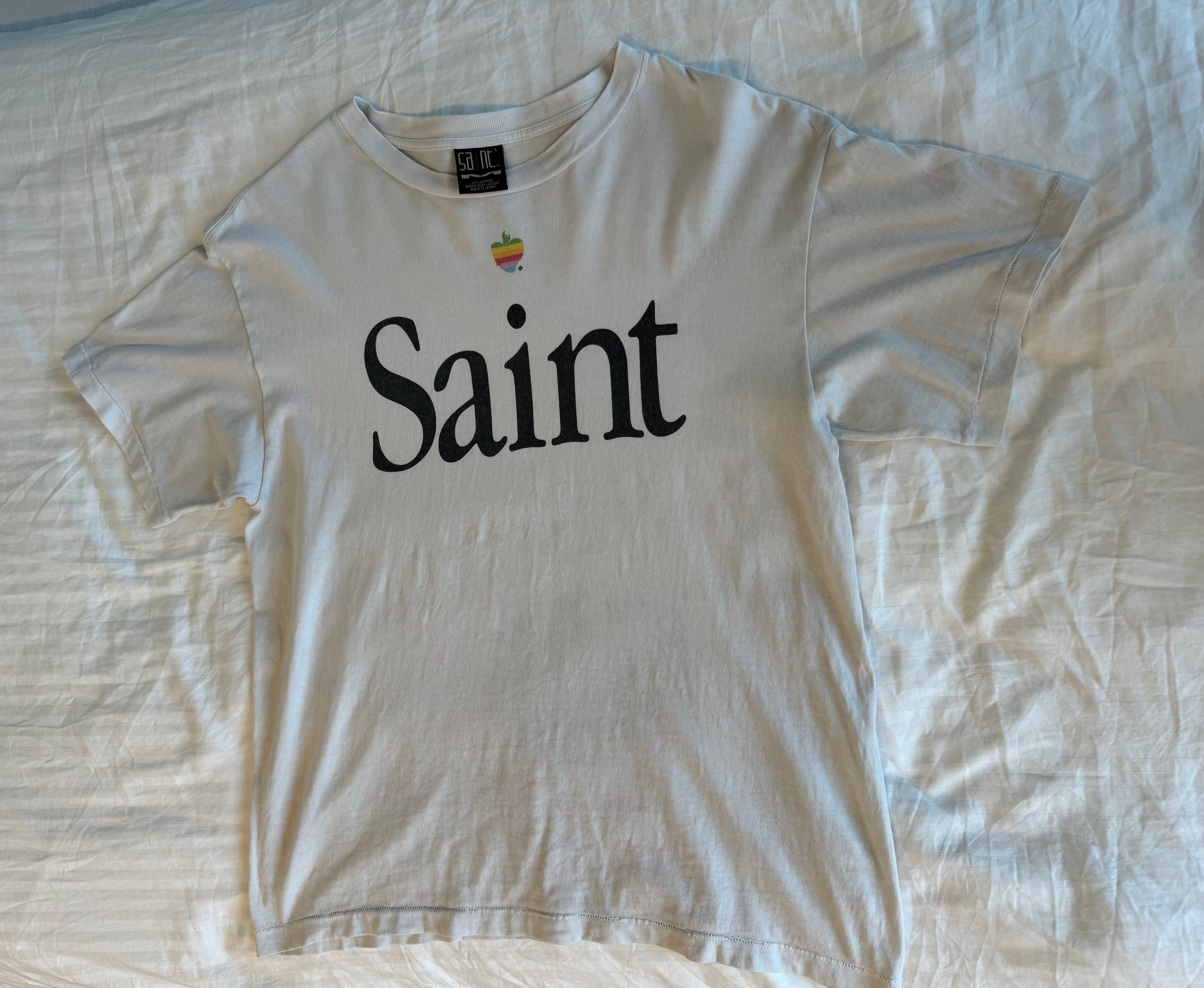 SAINT Mxxxxxx SS Tee/Heart Saint "White" SM-A23-0000-005