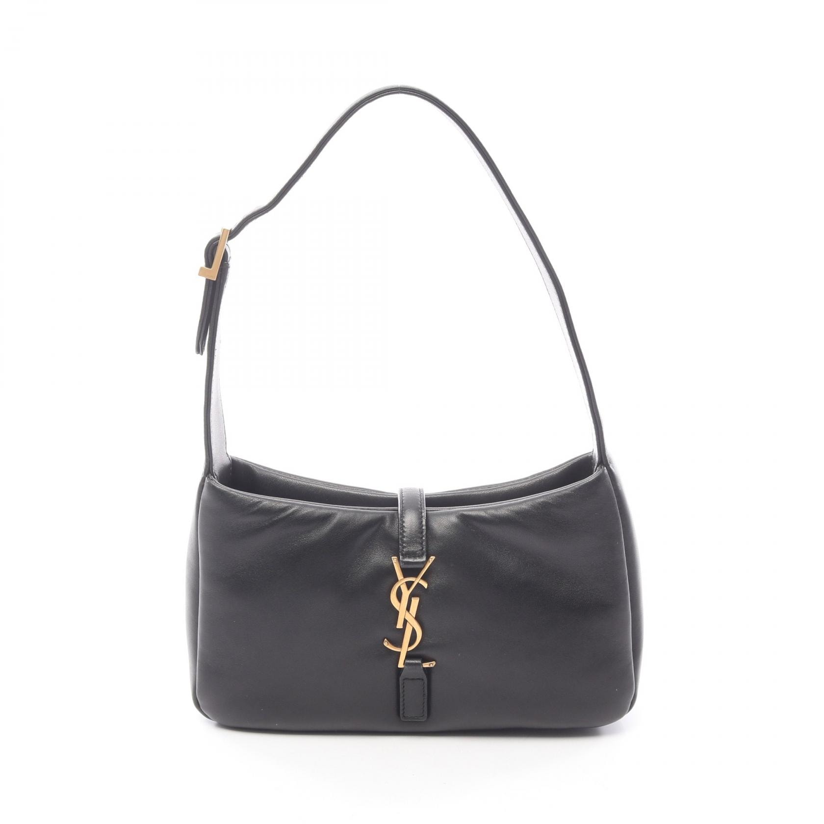 サンローランパリ SAINT LAURENT PARIS LE 5 A 7 ル サンカセット ホーボー ハンドバッグ バッグ ラムスキン(羊革) レディース ブラック系 763419AACX71000 【新品】