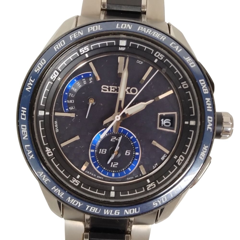 SEIKO セイコー 8B63-0AN0 ブライツ デイデイト ソーラー電波 メンズ 腕時計 正規品 / C609