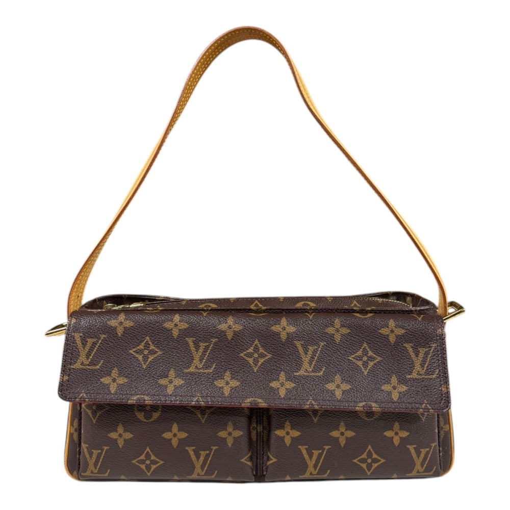ルイヴィトン ヴィバシテMM モノグラム ショルダーバッグ モノグラムキャンバス M51164 ブラウン レディース LOUIS VUITTON  中古