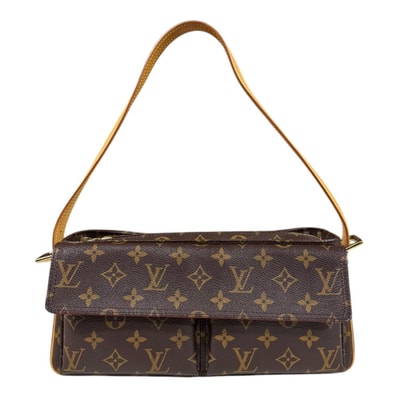 ルイヴィトン ヴィバシテMM モノグラム ショルダーバッグ モノグラムキャンバス M51164 ブラウン レディース LOUIS VUITTON 中古