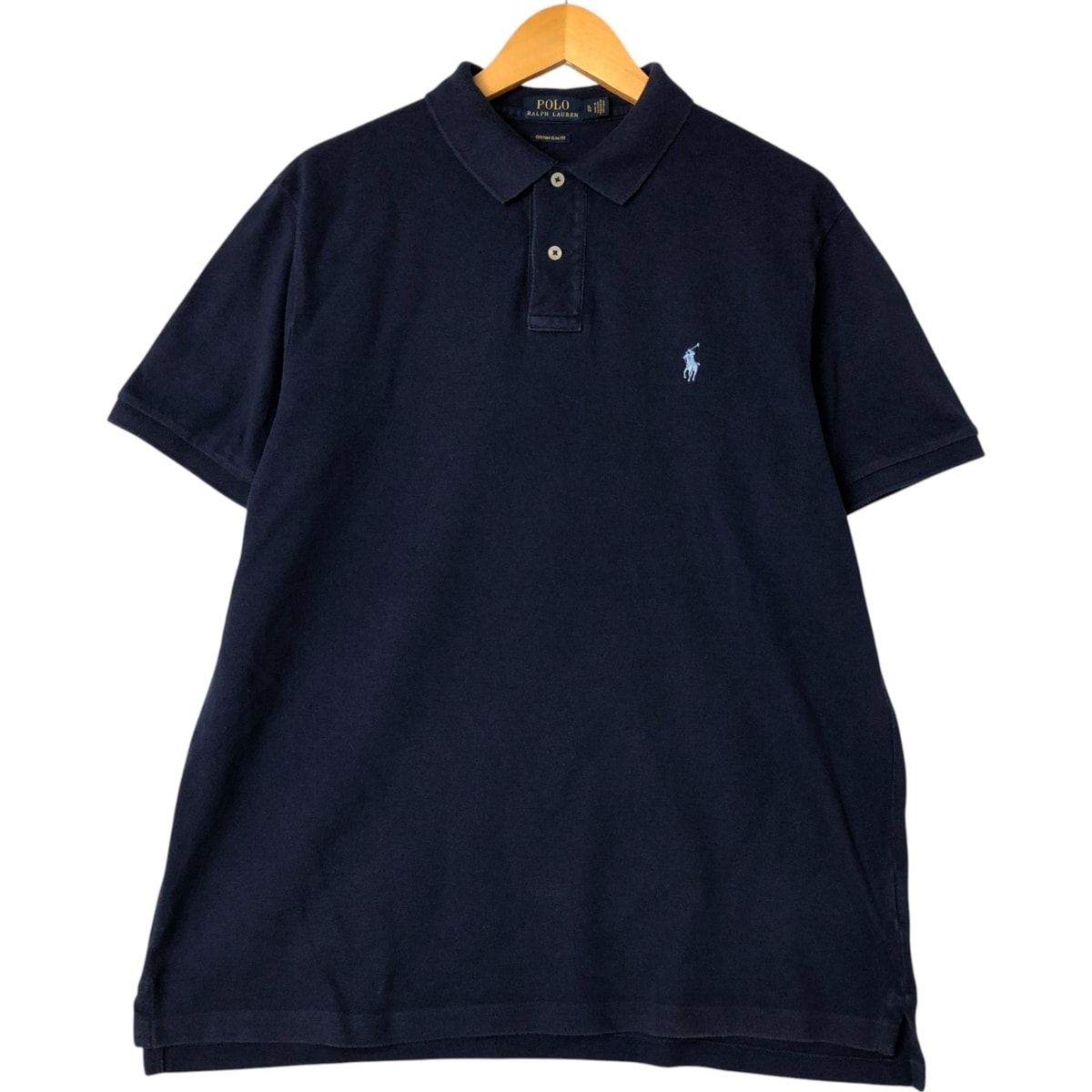 古着 ラルフローレン Ralph Lauren POLO RALPH LAUREN CUSTOM SLIM FIT 半袖 ポロシャツ メンズXL相当/eaa557490