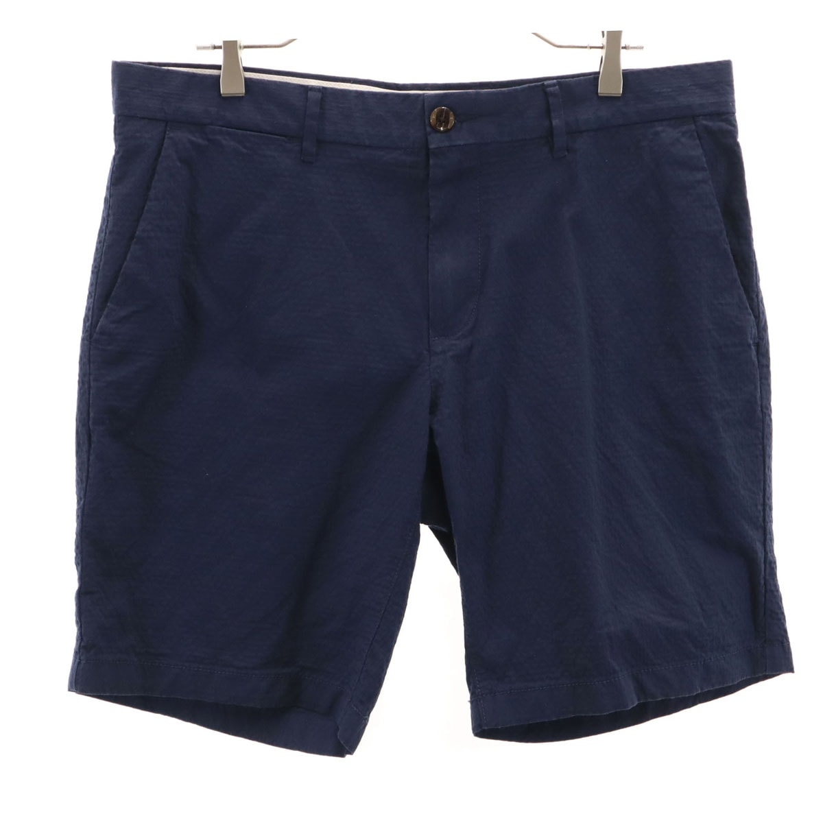 TOMMY HILFIGER トミーヒルフィガー 総柄 ショートパンツ W36 ネイビー