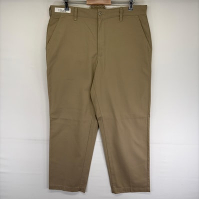 古着 レッドキャップ RED KAP パンツ ワンポイントロゴ ジッパーフライ センタープレス スラックス チノパン w38 ベージュ系 メンズ