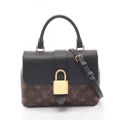 ルイ・ヴィトン LOUIS VUITTON ロッキー BB モノグラム ノワール 2WAY ハンドバッグ バッグ PVCコーティングキャンバス レザー レディース ブラウン系 / ブラック系 M44141 【中古】