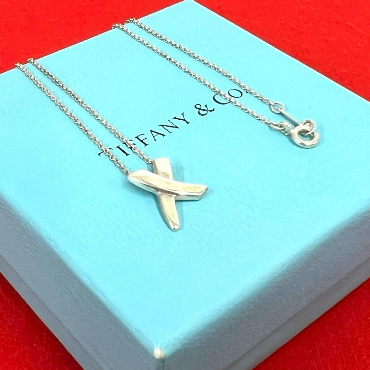 TIFFANY&Co. ティファニー キス ネックレス シルバー925 ネックレス シルバー
 2912c