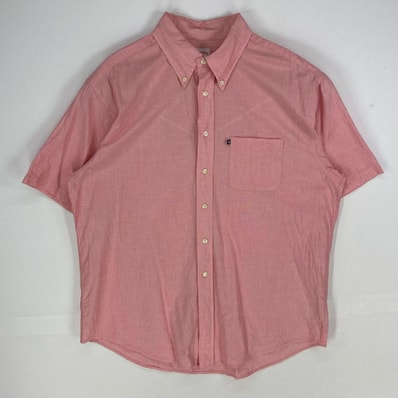 古着 ブルックスブラザーズ Brooks Brothers 半袖シャツ ボタンダウン 346 ショートスリーブ L ピンク系 メンズ