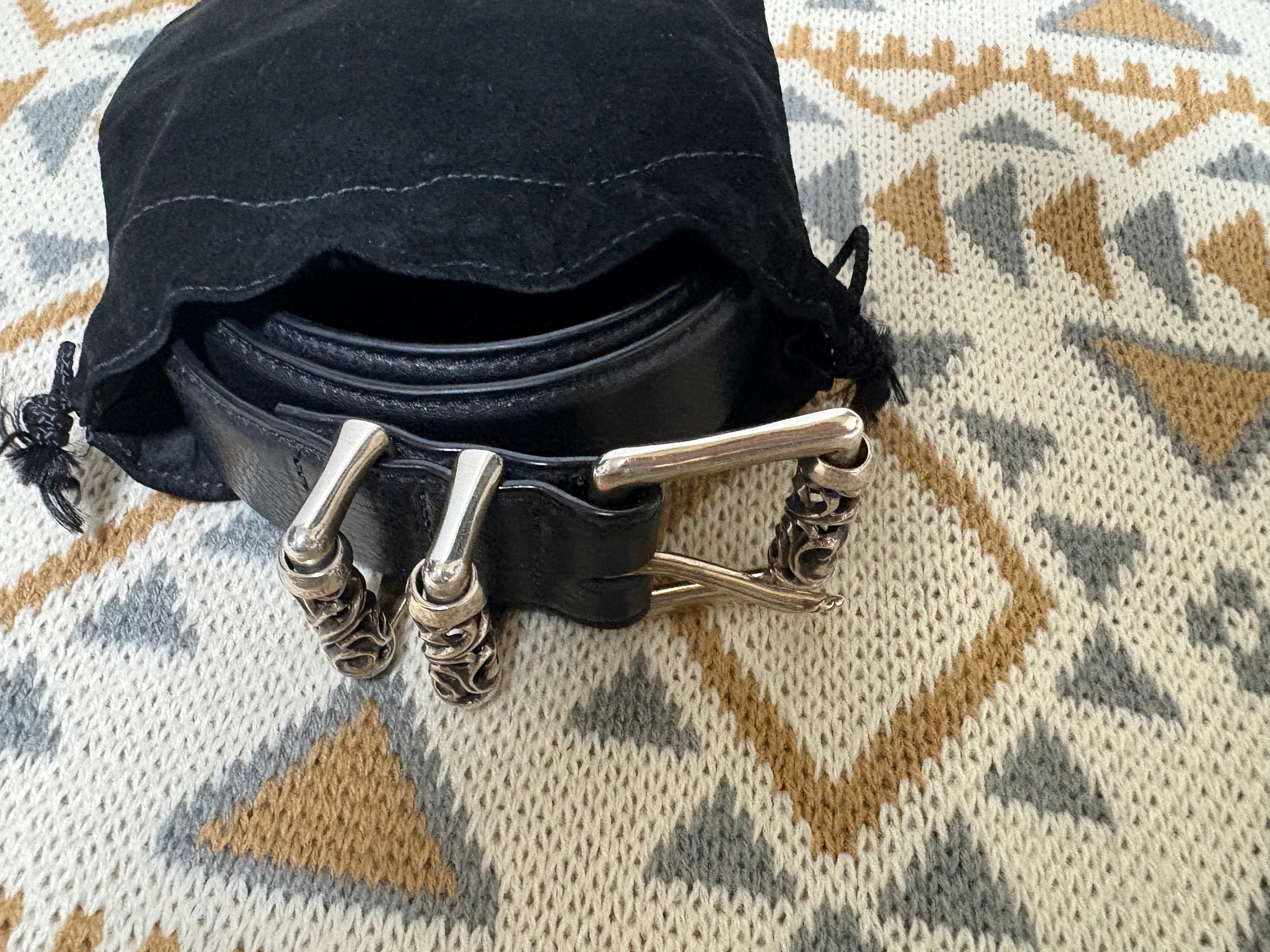 Chrome Hearts 3PC Celtic Roller Belt "Black"