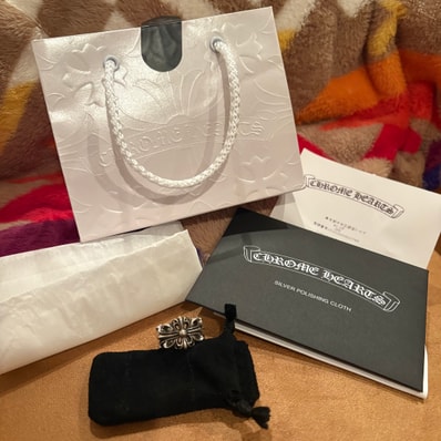 Chrome Hearts Double Floral Cross Ring "Silver"