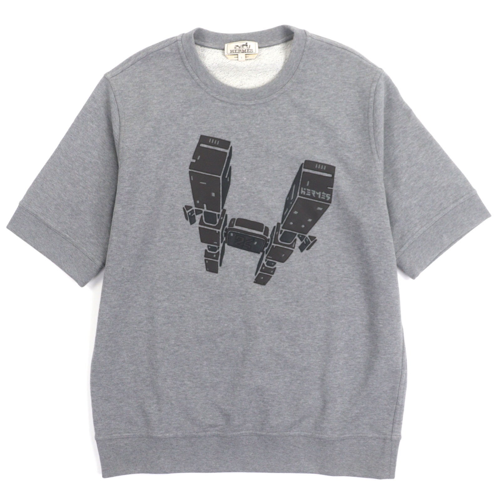 美品 エルメス スウェット オデッセイ グレー メンズ L