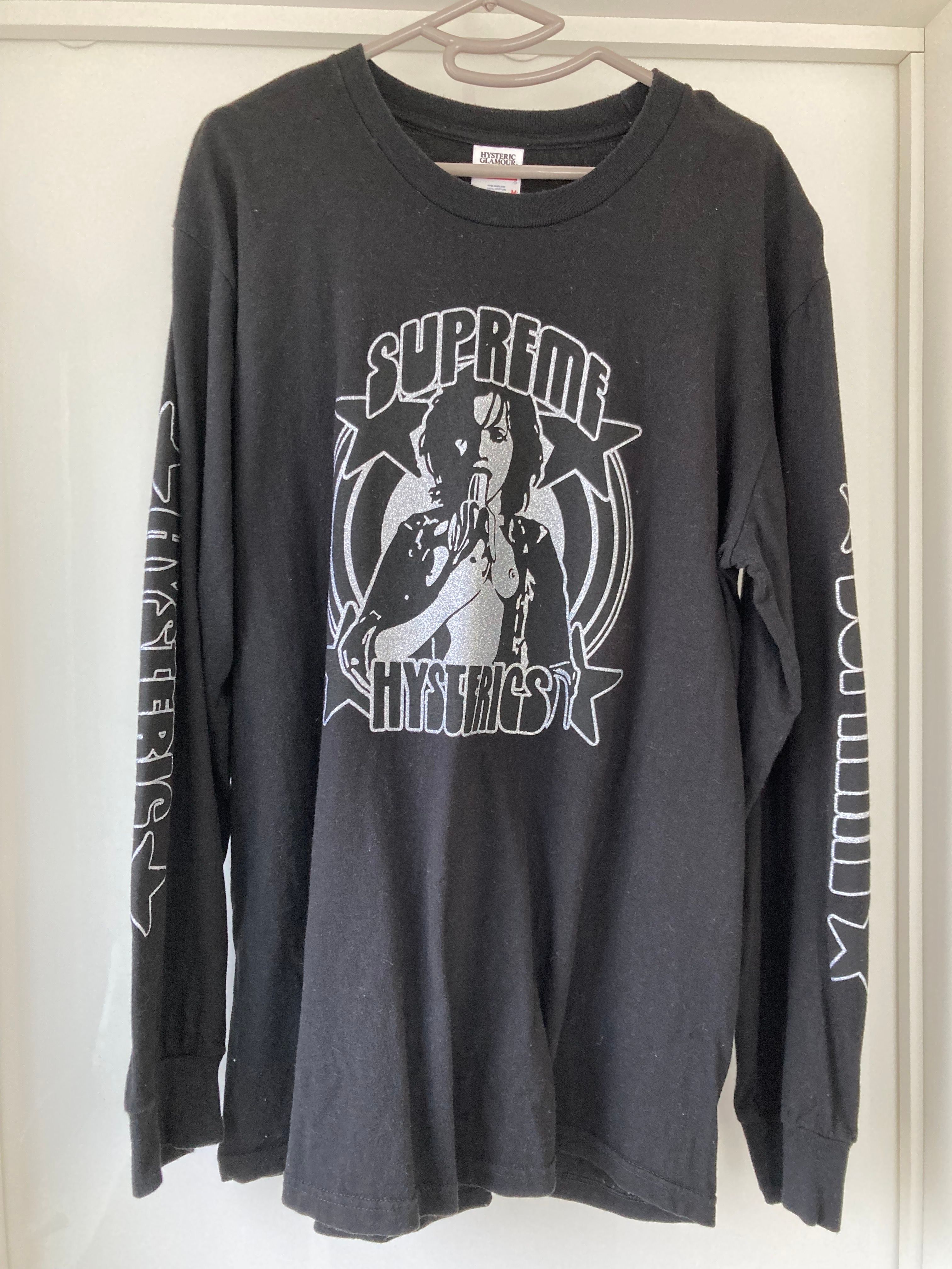 Supreme x HYSTERIC GLAMOUR L/S Tee "Black"