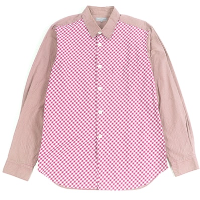 美品 コムデギャルソンオム
長袖シャツ ピンク系 メンズ L HK-B016