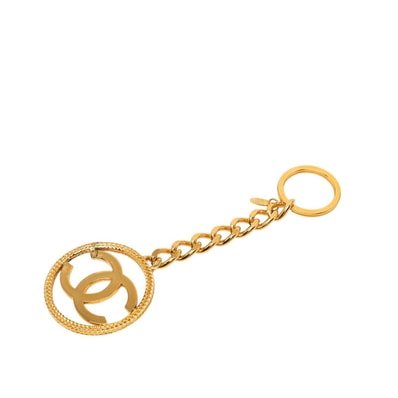 シャネル ココマーク バッグチャーム キーリング キーホルダー 26 ゴールド メッキ レディース CHANEL 【中古】