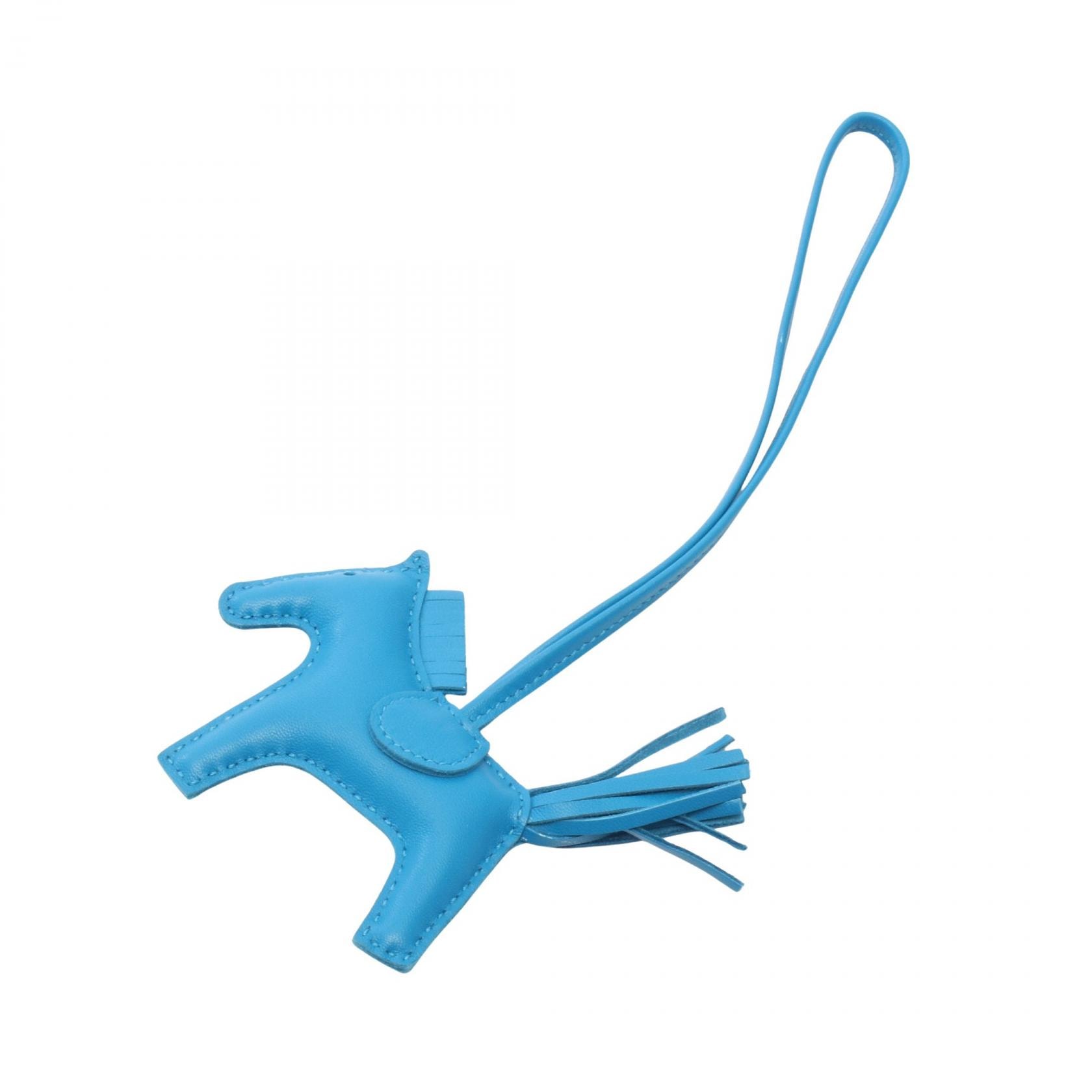 エルメス HERMES ロデオPM チャーム アクセサリー レザー アニョーミロ アニョーミロ ブルーザンジバル U刻印(2022年製造) レディース ブルー系 【中古】