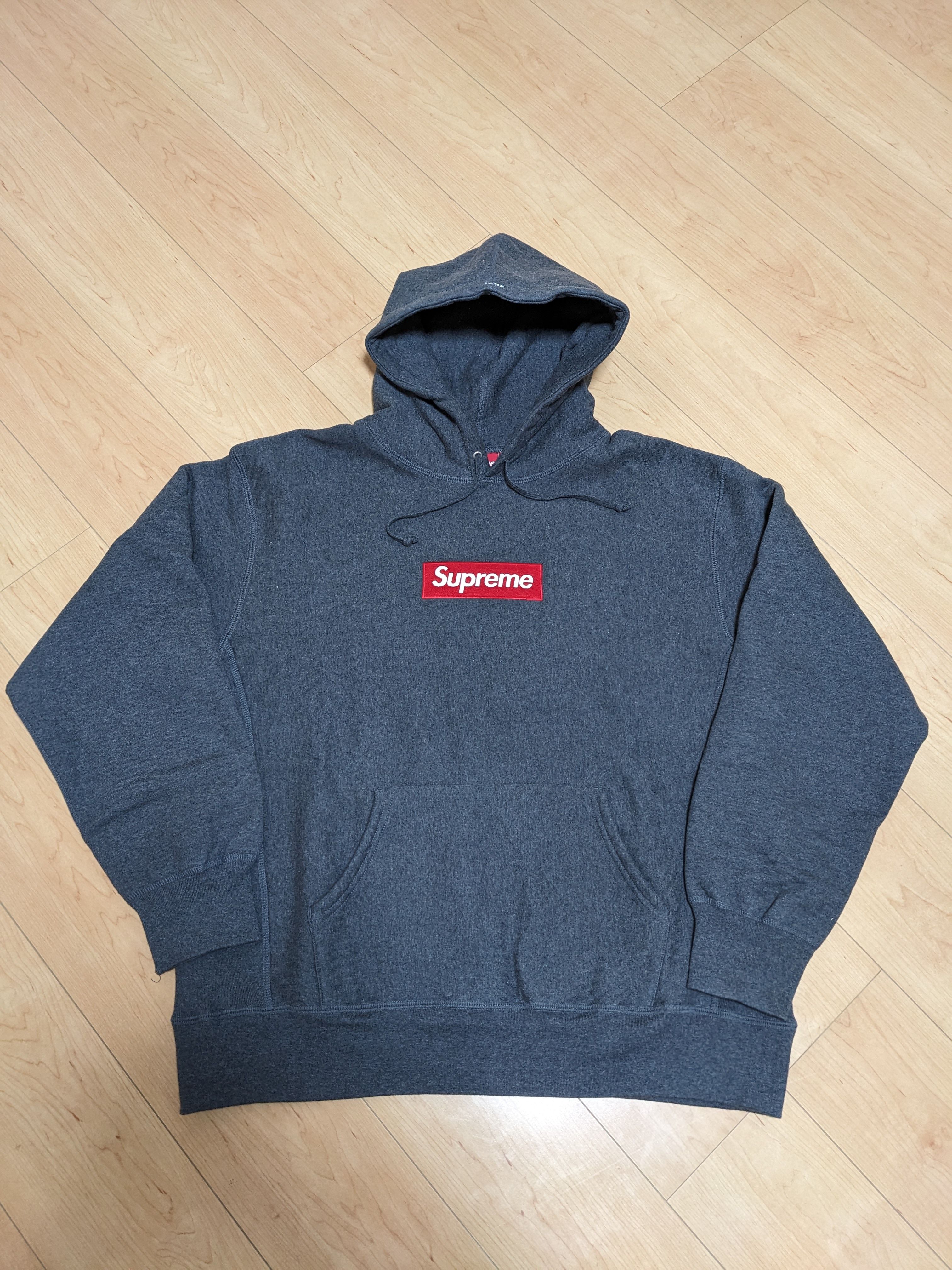 Supreme Box Logo Hooded Sweatshirt "Charcoal" (21FW)