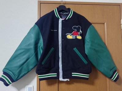 Supreme x Number (N)ine x Mickey Mouse Varsity Jacket "Black"