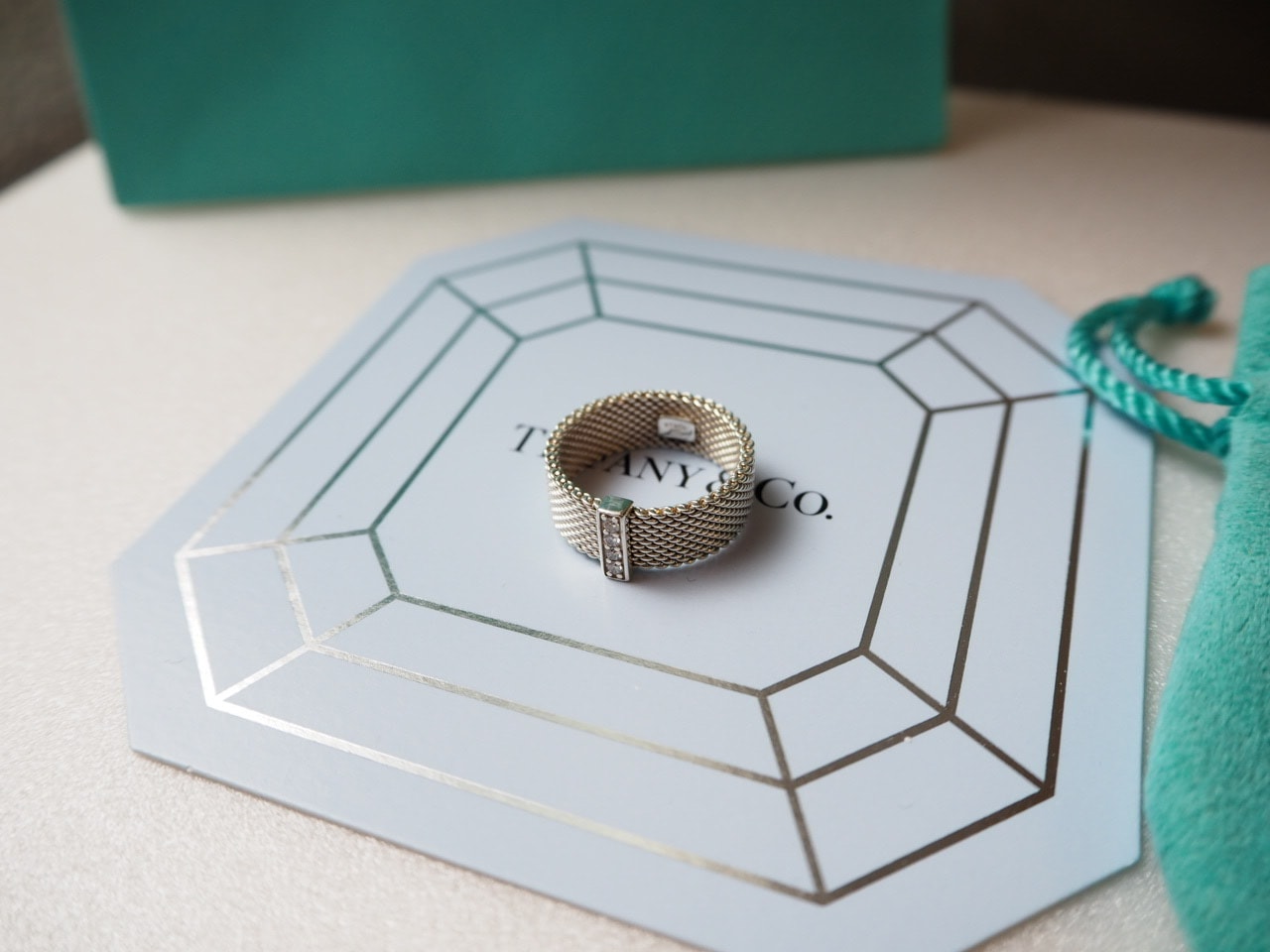 【極美品・希少】Tiffanyティファニーサマセット リング 12.5号　ダイヤ