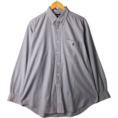 古着 ラルフローレン Ralph Lauren YARMOUTH 長袖 ボタンダウンシャツ メンズL相当/eaa568517