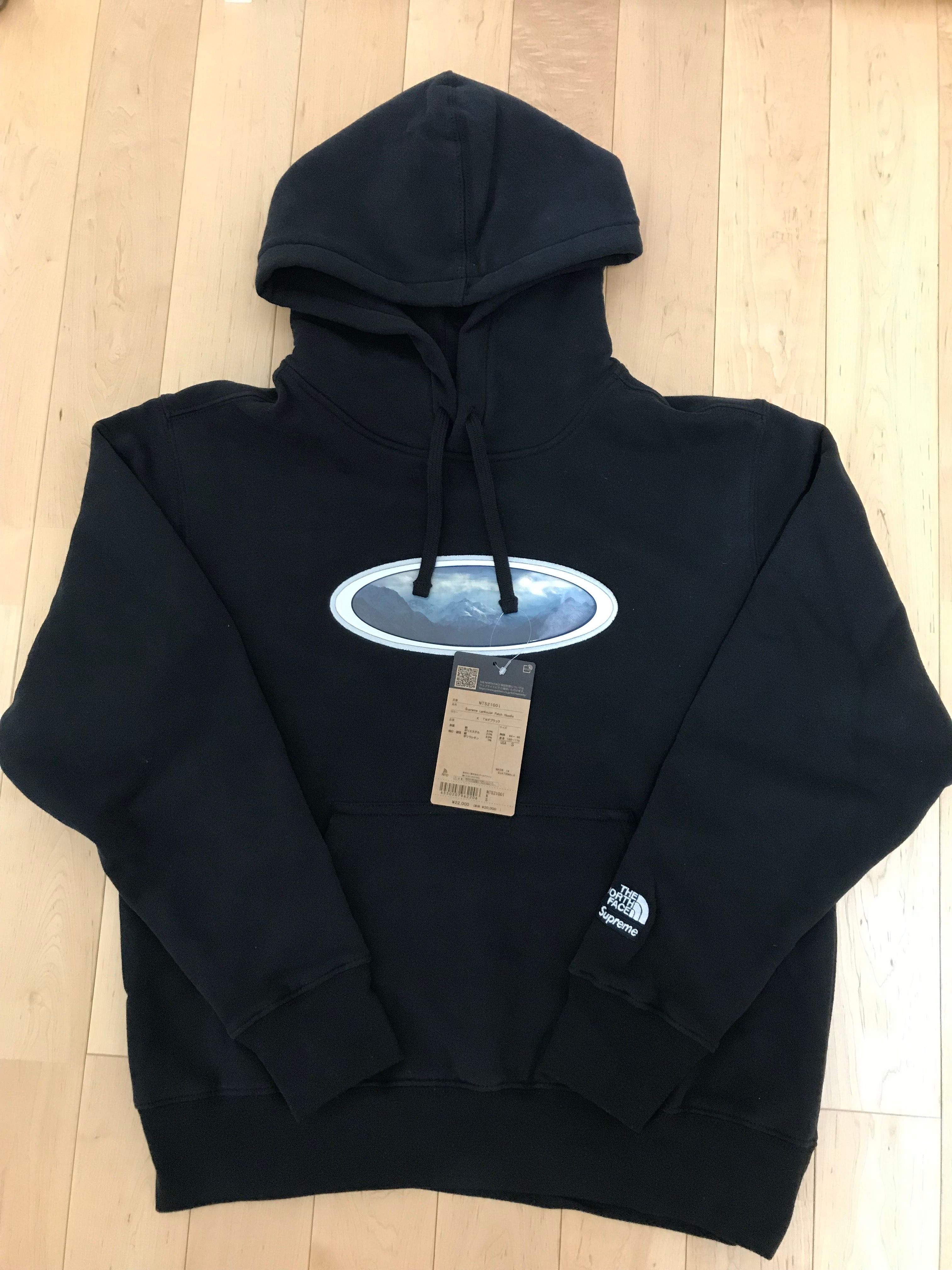 Supreme x The North Face Lenticular Mountains Hooded Sweatshirt "Black"