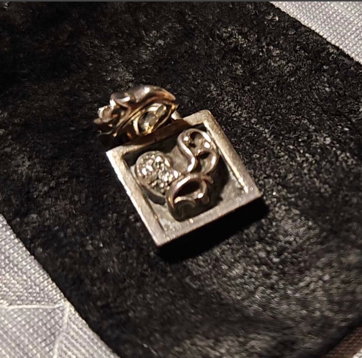 オールド CHROME HEARTS FRAMED HERAT pave DIA クロムハーツ フレームド ハート パヴェ ダイヤ 最初期 old 