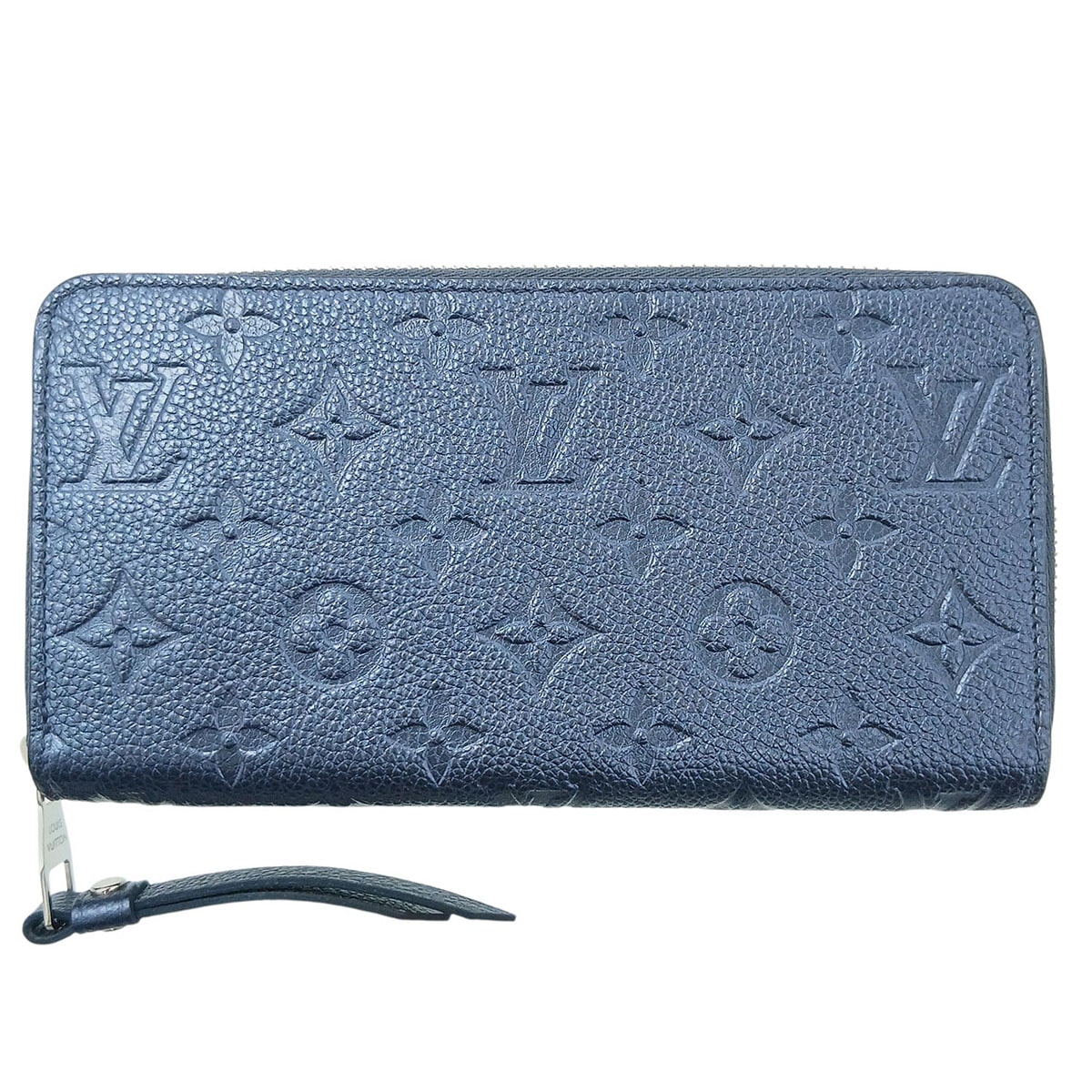 LOUIS VUITTON ルイ・ヴィトン ジッピー ウォレット 長財布 M80958 モノグラムアンプラント ネイビー  レディース【中古】