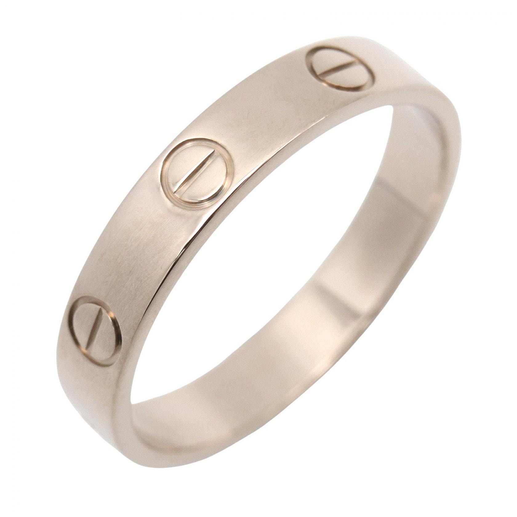 カルティエ CARTIER ミニラブリング リング・指輪 ジュエリー K18WG(ホワイトゴールド) メンズ レディース シルバー系 B4085155 【中古】