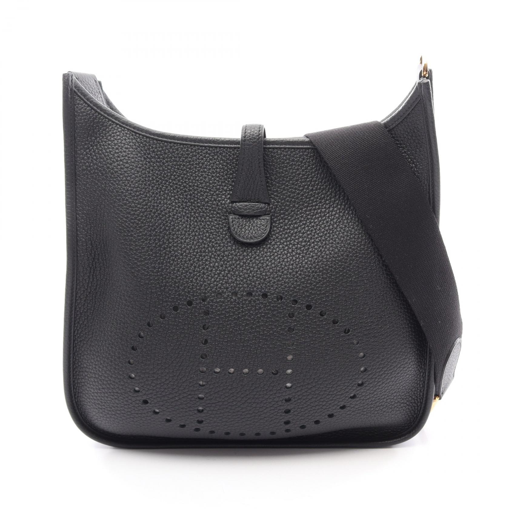 エルメス HERMES エヴリン 3 トロワ PM ショルダーバッグ バッグ レザー トリヨンクレマンス U刻印(2022年製造) レディース ブラック系 【中古】