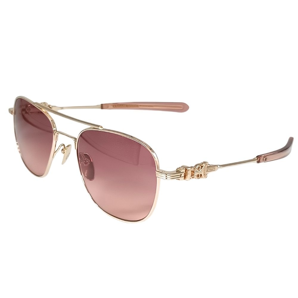 Chrome Hearts WENCE Gold Dagger Sunglasses "Pink/Gold"