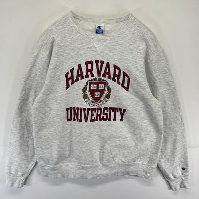 古着 90's/90年代 チャンピオン Champion USA製 スウェット カレッジ プリント トレーナー クルーネック 2XL 霜降りグレー メンズ