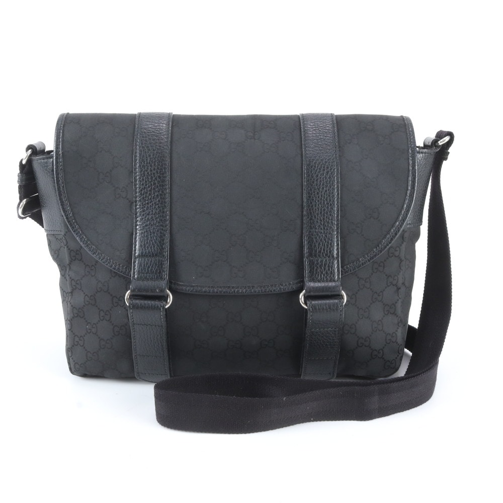 ■美品 グッチ GGナイロン 374423 ショルダーバッグ