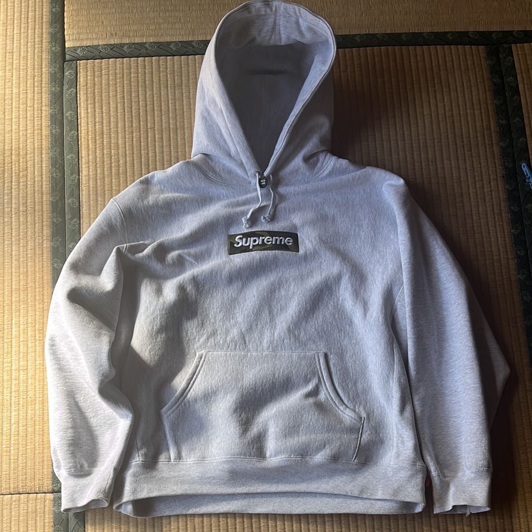 Supreme Box Logo Hooded Sweatshirt "Ash Grey" (23FW)