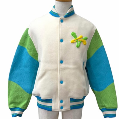 極美品 ルイヴィトン スタジャン アイボリー メンズ 48