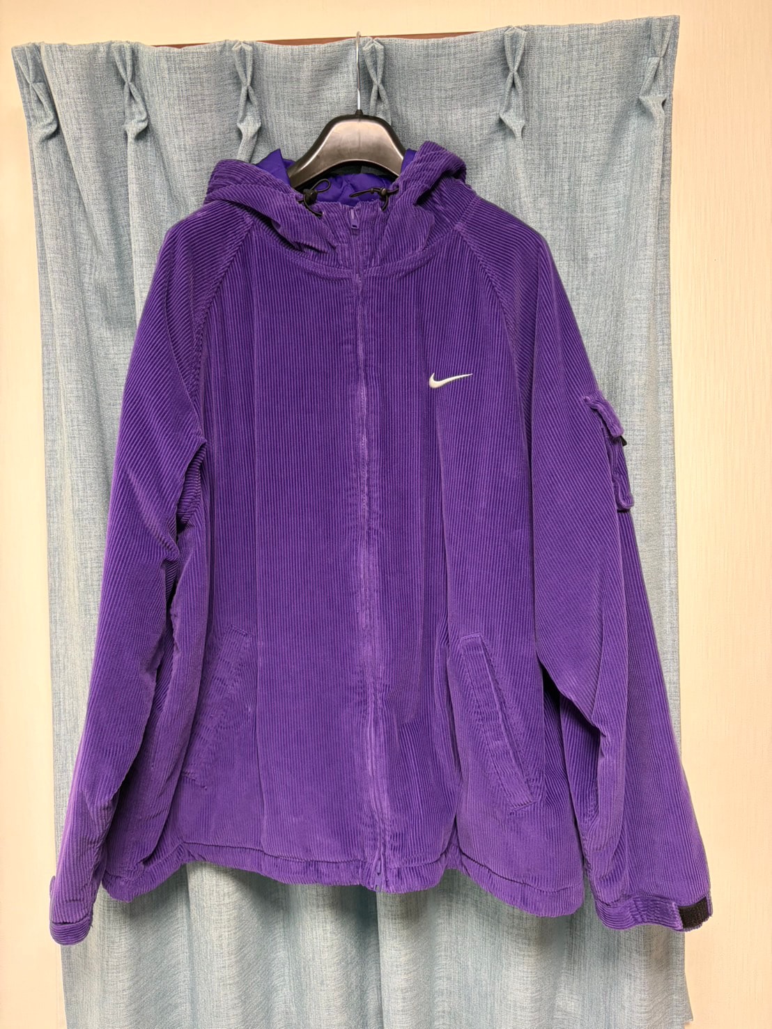 Supreme x Nike Arc Corduroy Hooded Jacket "Purple"