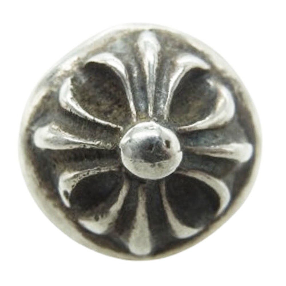 Chrome Hearts Cross Ball Stud Earrings "Silver"