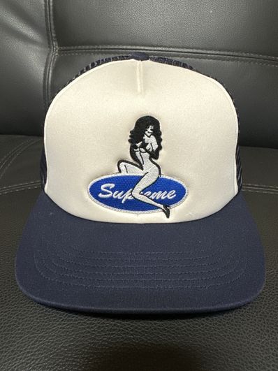 Supreme Pin Up Mesh Back 5-Panel "Navy"
