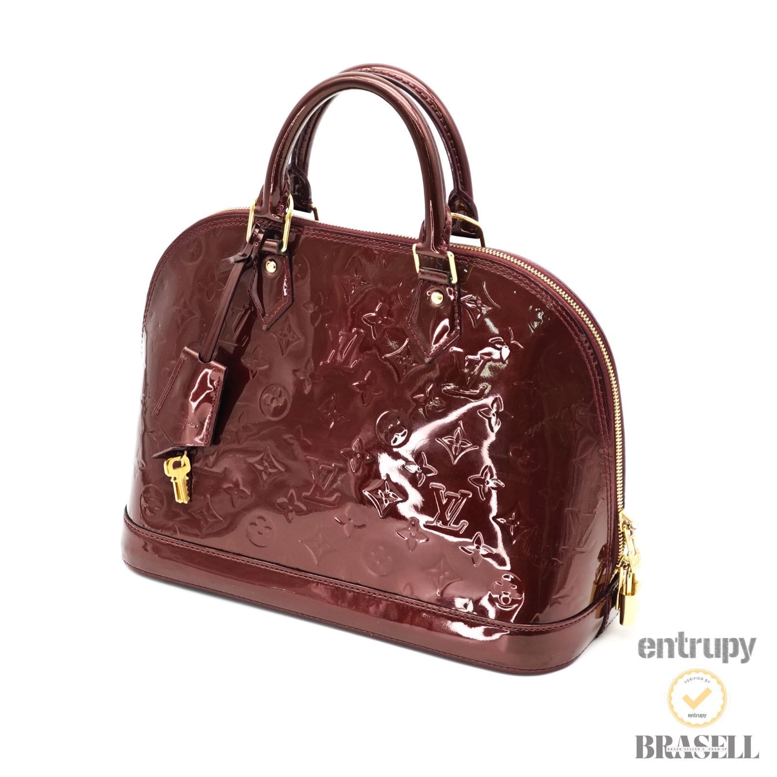 LOUIS VUITTON ルイ・ヴィトン アルマ PM モノグラム アルマ PM M91691 MI4173 ハンドバッグ Patent Leather パープル レディース