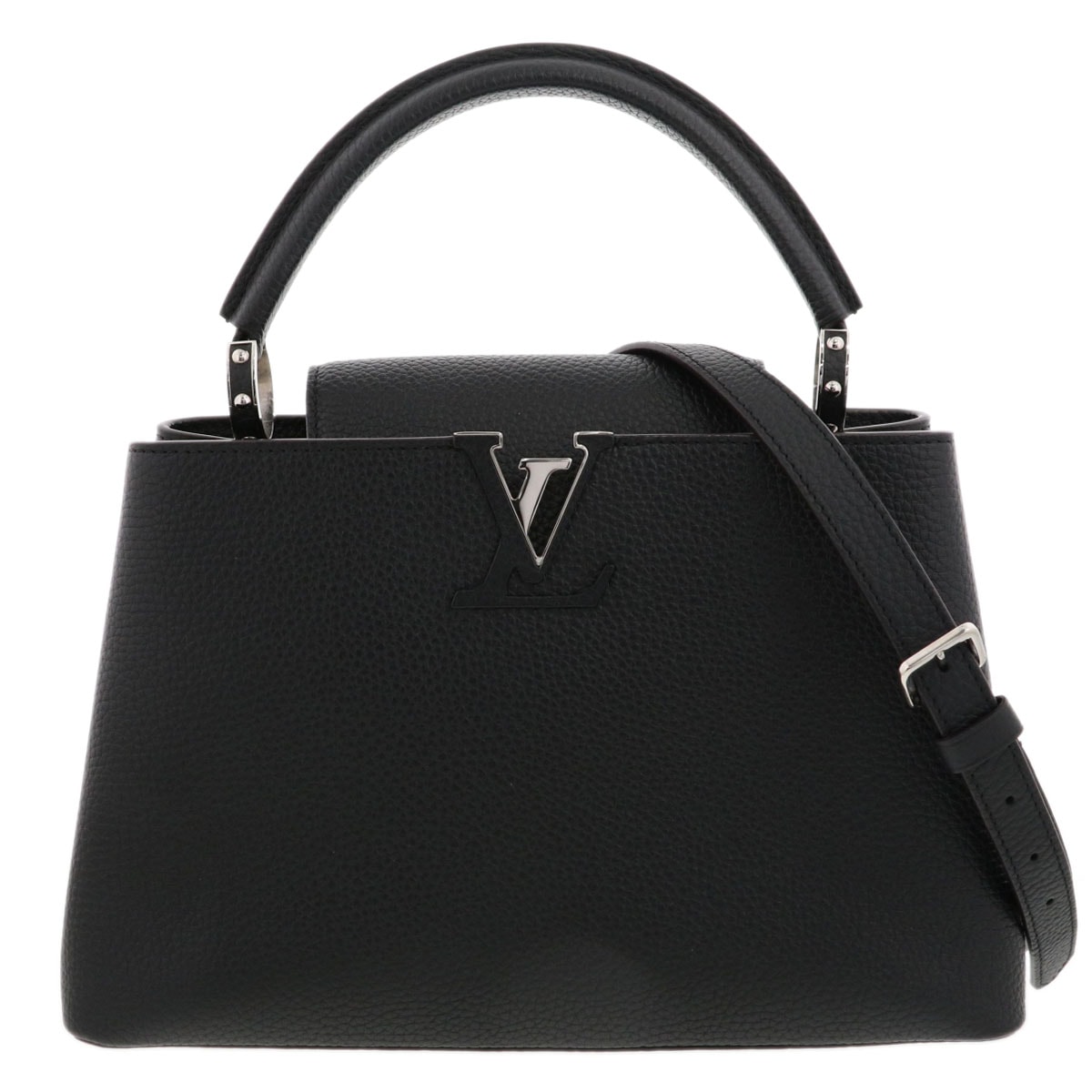 LOUIS VUITTON ルイ・ヴィトン カプシーヌ MM ショルダーバッグ M42242 トリヨンクレマンス ブラック  レディース【中古】