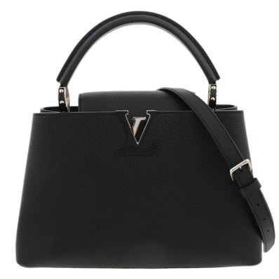 LOUIS VUITTON ルイ・ヴィトン カプシーヌ MM ショルダーバッグ M42242 トリヨンクレマンス ブラック レディース【中古】