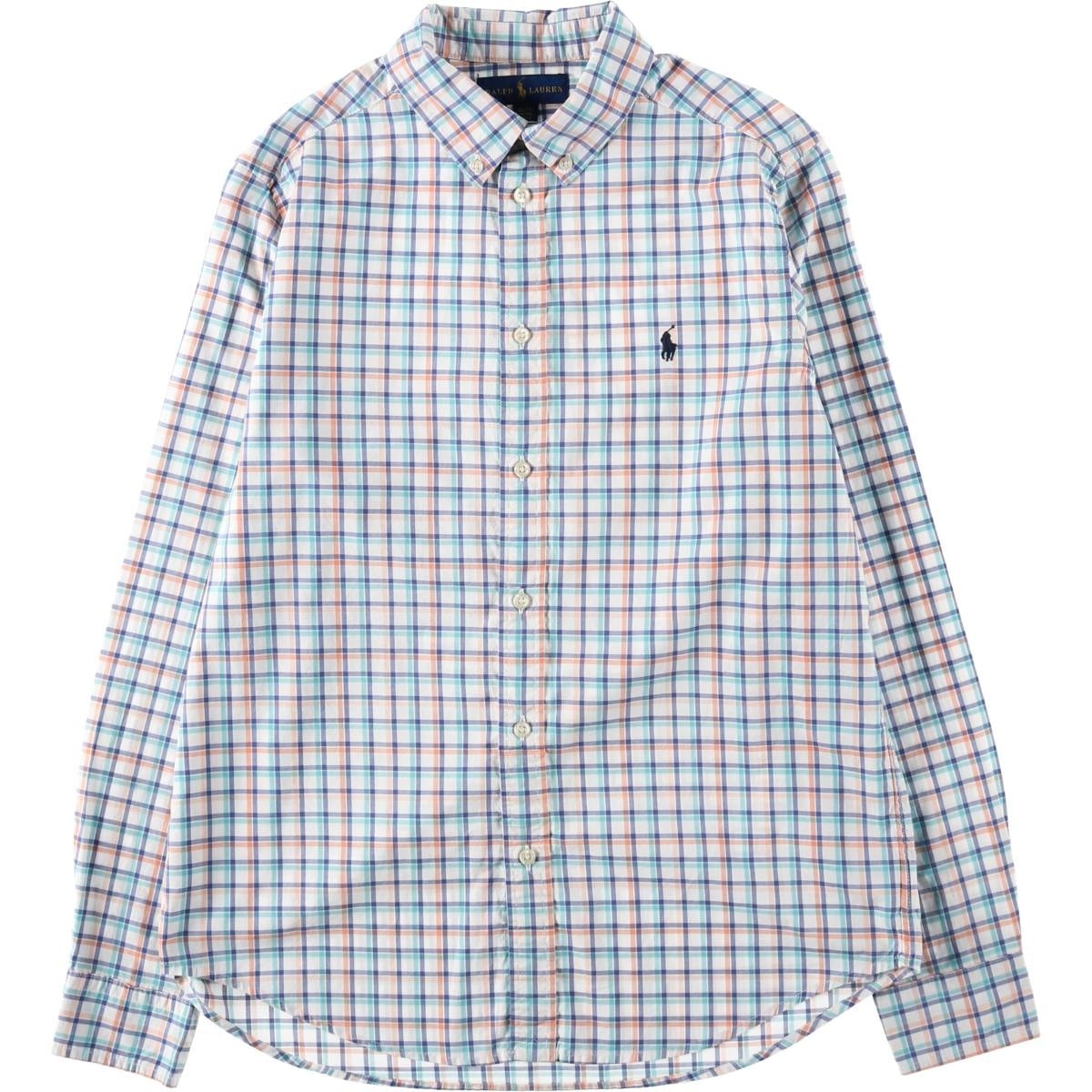 古着 ラルフローレン Ralph Lauren 長袖 ボタンダウンチェックシャツ レディースXL相当/eaa641908