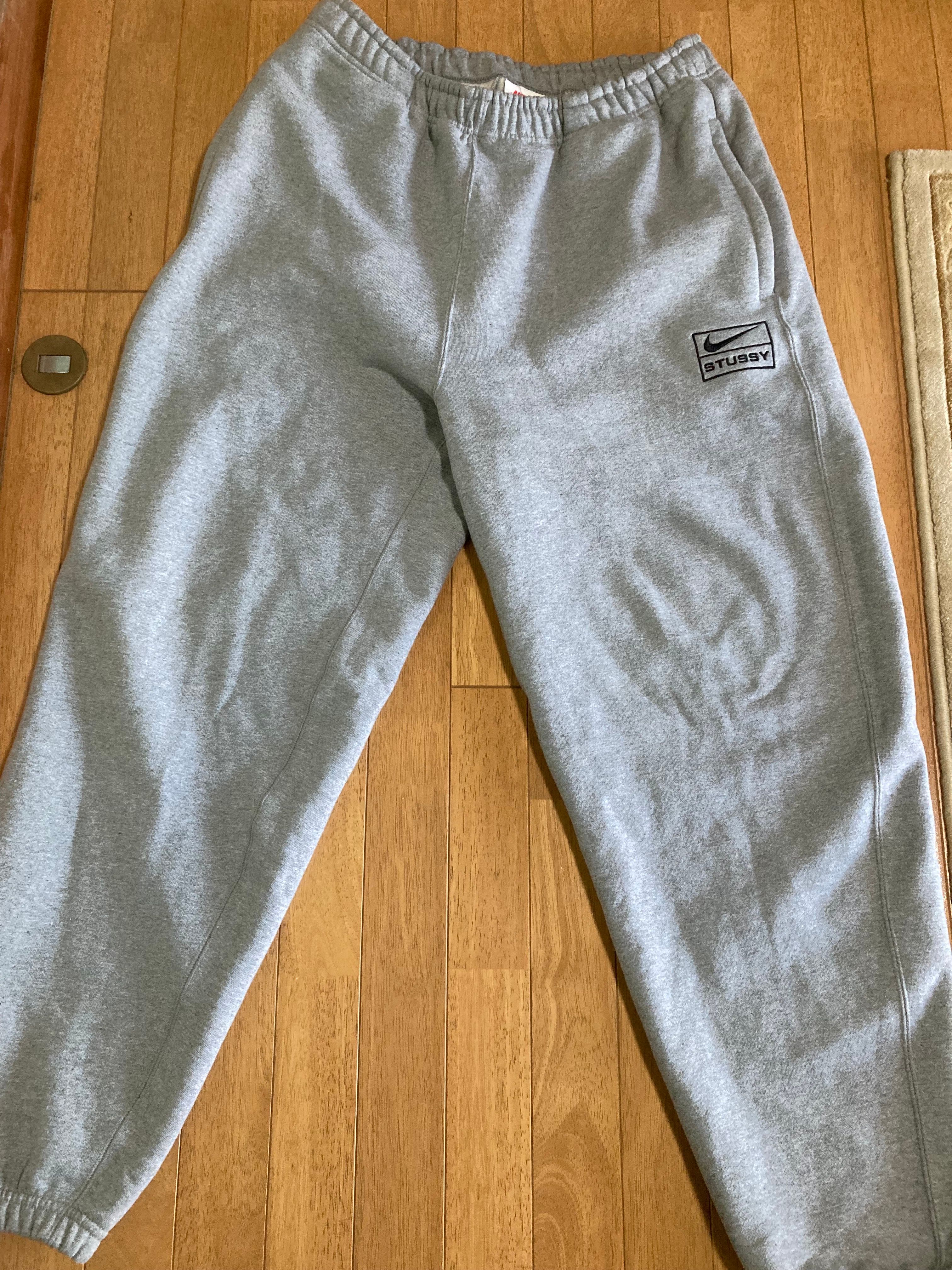 Stussy × Nike NRG Washed Fleece Pant (Asia Size) "Grey" DJ9491-063