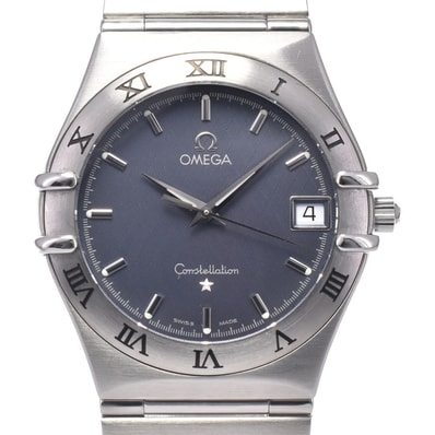 オメガ OMEGA 1512.40 コンステレーション デイト グレー クォーツ メンズ 美品 腕時計 L#148058