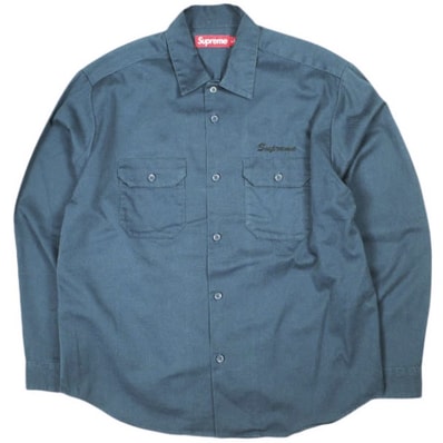 SUPREME シュプリーム 24AW SNOW WHITE WORK SHIRT スノーホワイトワークシャツ S Light Navy 長袖 トップス g25792